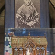 Picture of Bernadette who was the first Saint which had been photographed